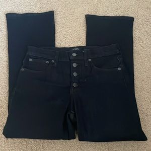 J crew high rise crop flare